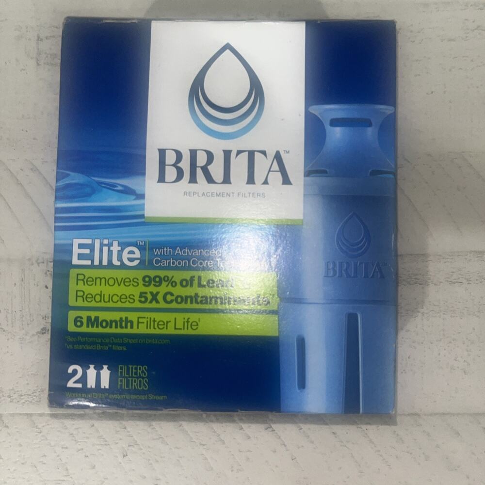 Brita Elite Replacement Filters for Brita Pitchers and Dispensers 2-Pack